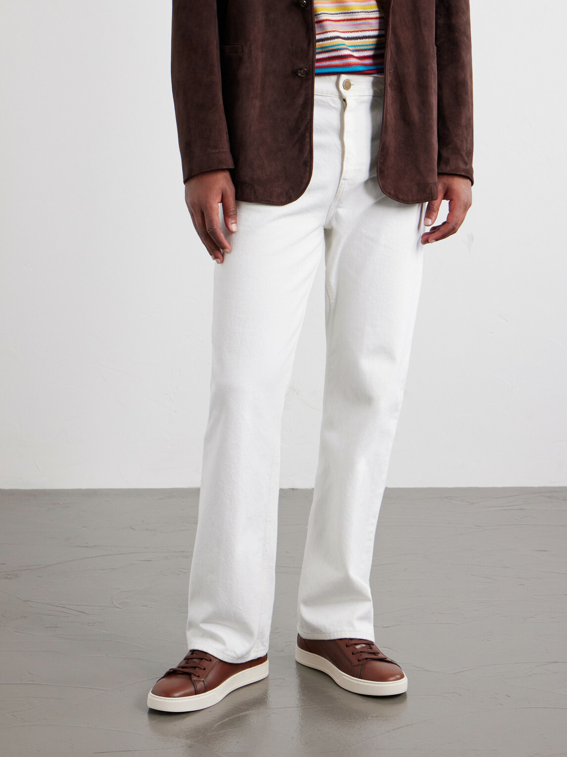 Tod's - Cassetta Rubber-Trimmed Glossed-Leather Sneakers - Brown