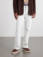 Tod's - Cassetta Rubber-Trimmed Glossed-Leather Sneakers - Brown