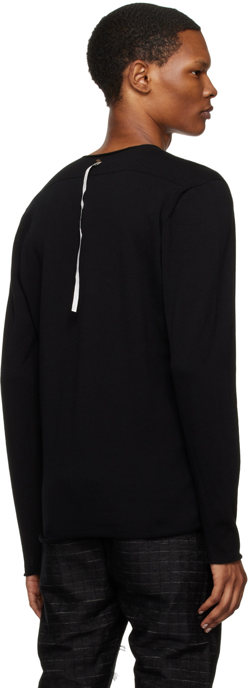 Label Under Construction Black Crewneck Sweater