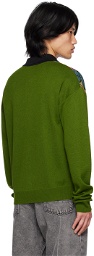 Rassvet Green TT Drawings Cardigan