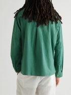11.11/eleven eleven - Embroidered Organic Cotton Shirt - Green