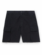 Norse Projects - Lukas Straight-Leg Logo-Appliquéd Cotton-Ripstop Cargo Shorts - Black
