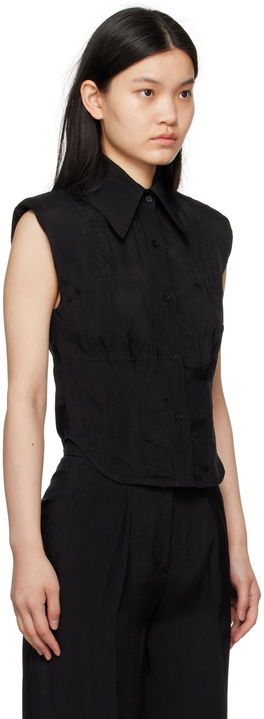 Elleme Black Bustier Shirt