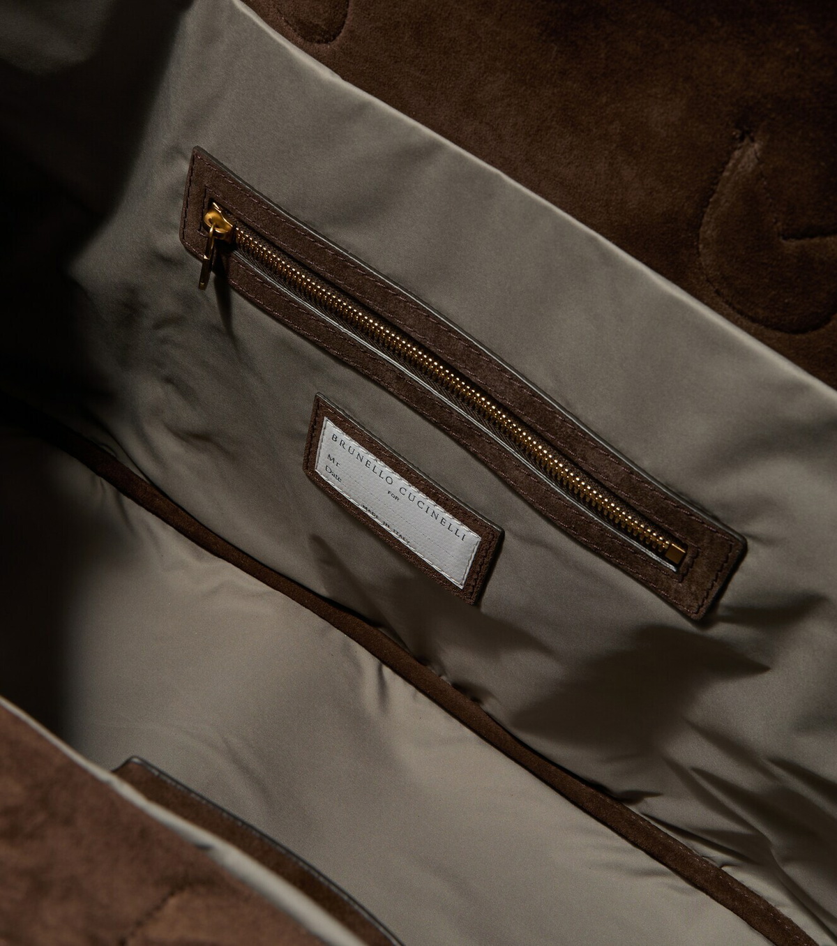 Brunello Cucinelli Suede duffel bag
