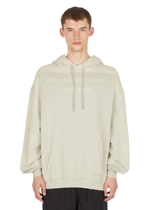 Photo: Applied Art Forms Spray Stencil Hooded Sweatshirt