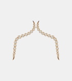 Ondyn Elettra 14kt gold earrings with white diamonds