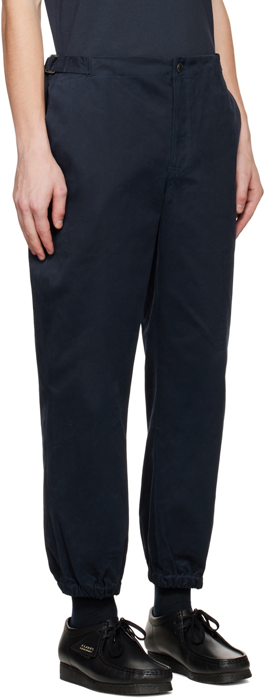 Thames MMXX. Navy Ticker Trousers