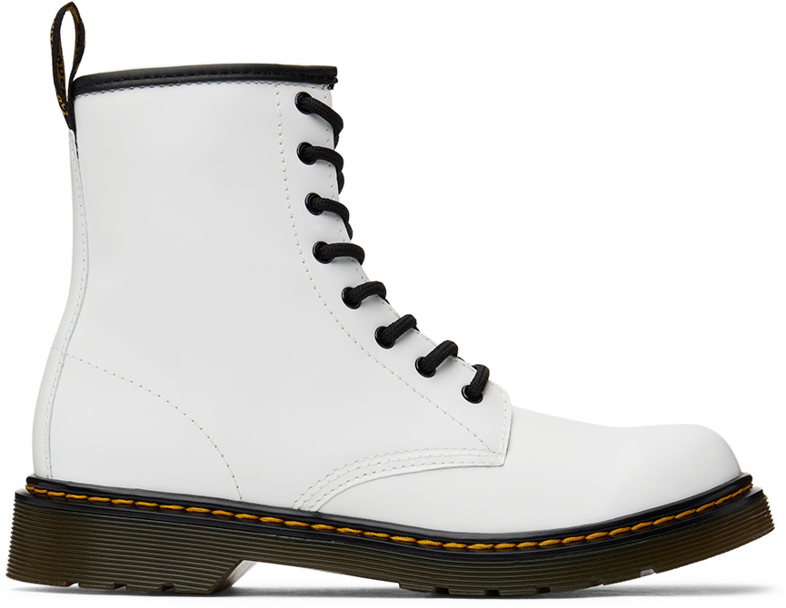 White kids store doc martens