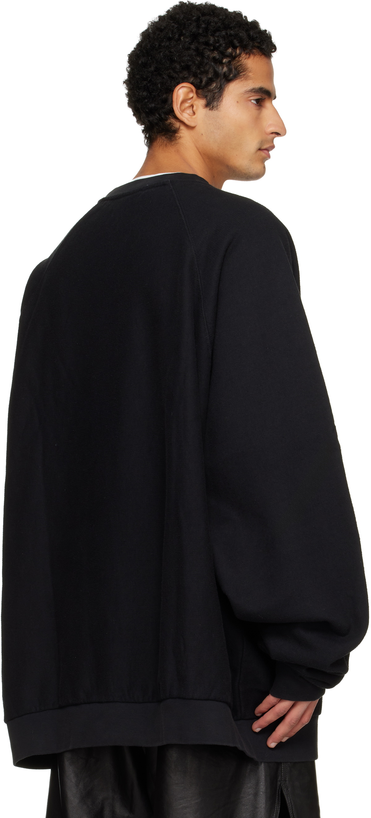 VAQUERA Black Oversized Sweatshirt