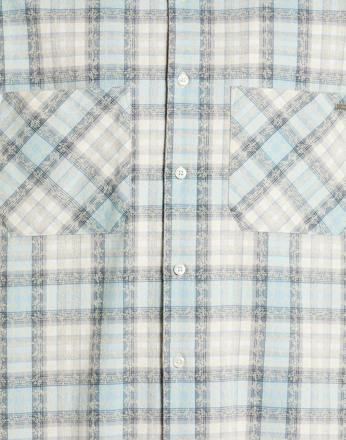 Amiri Mens Shirt Sky in Blue