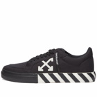 Off-White Men's Low Vulcanized Canvas Sneakers in Black