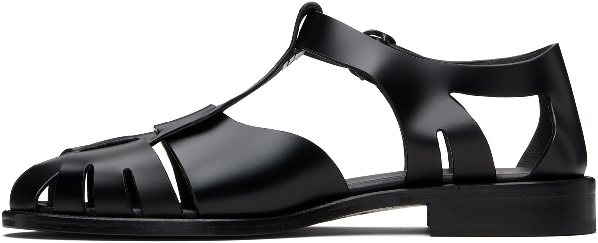 HEREU Black Pesca Sandals