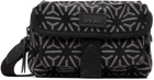 Kenzo Black & Gray Small Temari Messenger Bag