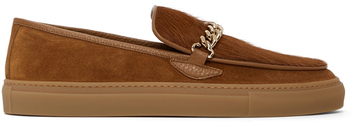 Photo: Human Recreational Services SSENSE Exclusive Brown Hair Loafers