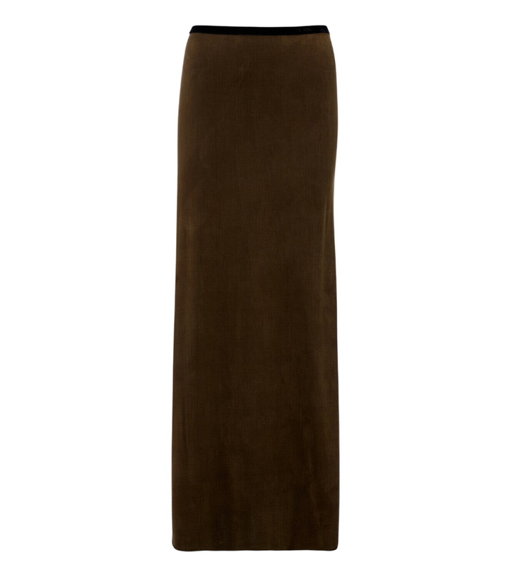 Photo: Tom Ford Jersey midi skirt