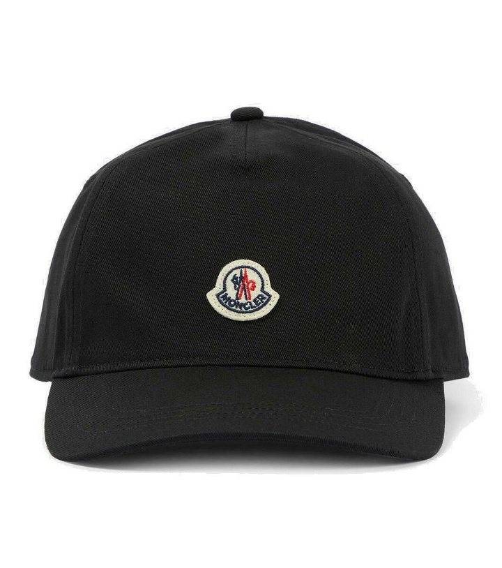 Photo: Moncler Logo canvas baseball cap