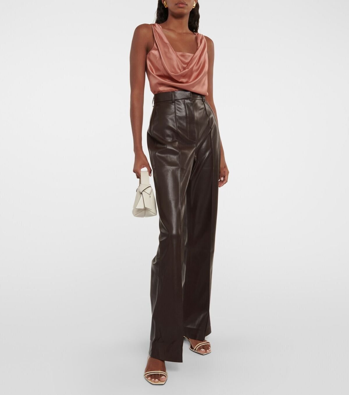 【送料&関税込】Nanushka leena Lime Polyurethane Pants Nanushka 'leena' Lime Polyurethane Pants | italist