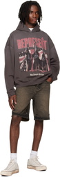 Represent Brown Overdyed Denim Shorts