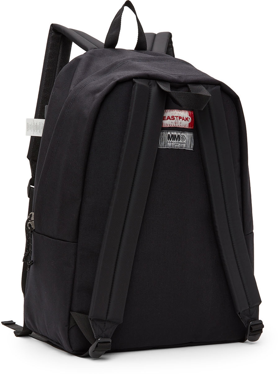MM6 Maison Margiela Black Eastpak Edition Double Strap Backpack