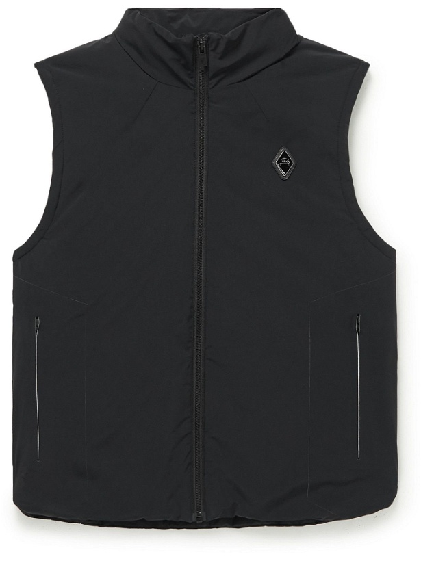Photo: A-COLD-WALL* - Fragment Logo-Appliquéd Padded Shell Hooded Gilet - Black