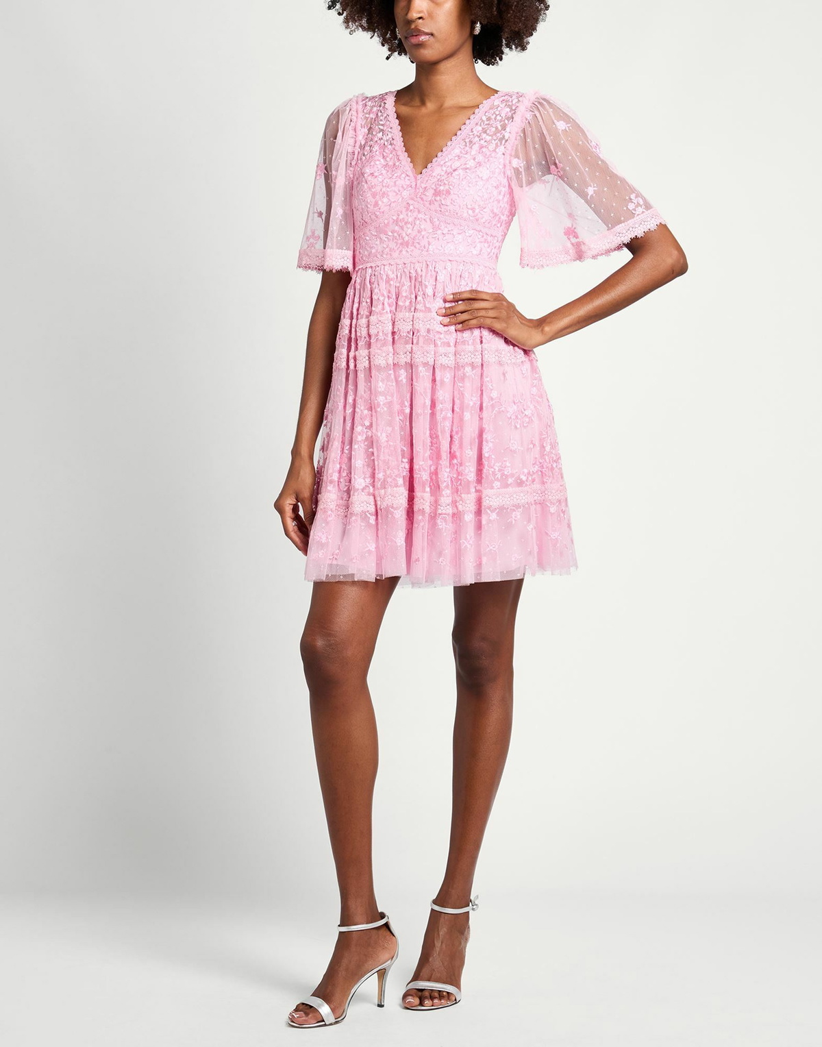 Needle & Thread Womens Mini dress in Pink