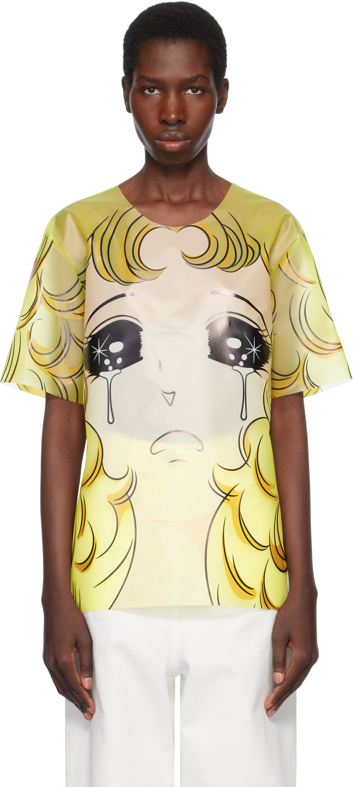 Pushbutton SSENSE Exclusive Yellow Crying Girl T-Shirt