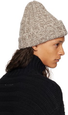 Maison Margiela Beige Wool Beanie