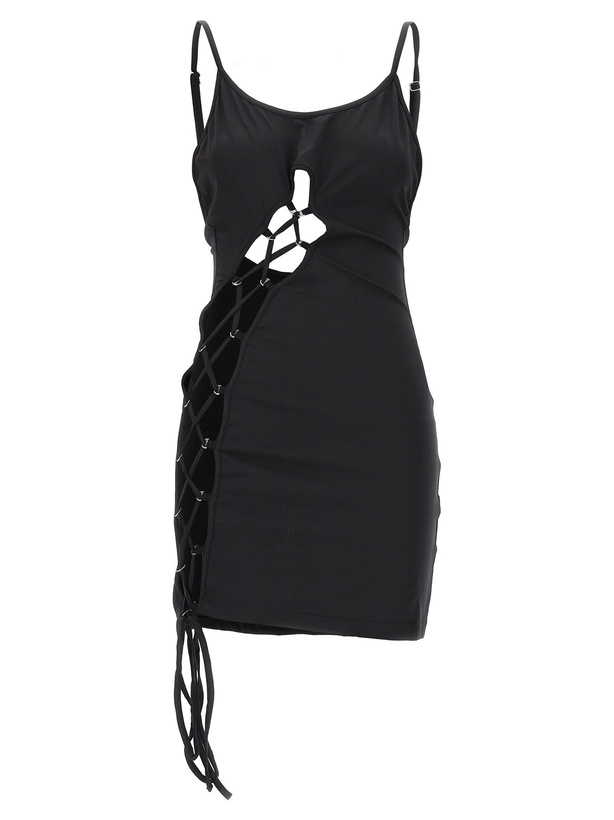 Photo: HERON PRESTON Lace-up Mini Dress