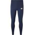 TRACKSMITH - Turnover Stretch-Jersey Tights - Blue
