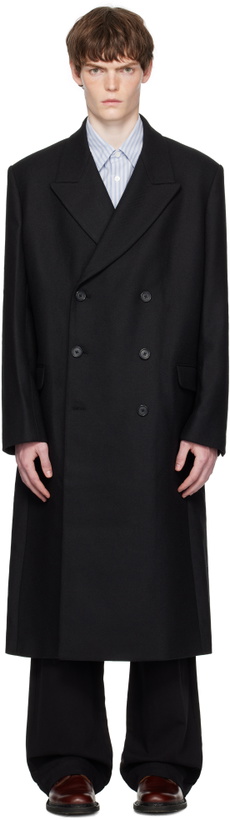 Photo: HOPE Black Relaxed Double Breasted Coat