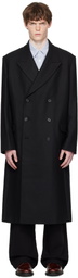 HOPE Black Relaxed Double Breasted Coat