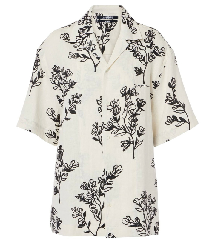 Photo: Jacquemus Jean floral linen bowling shirt