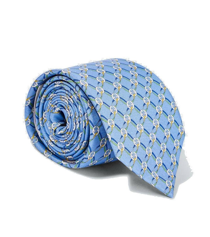 Photo: Gucci Interlocking G silk twill tie