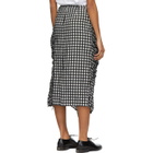 Chika Kisada Black and White Ruched Skirt