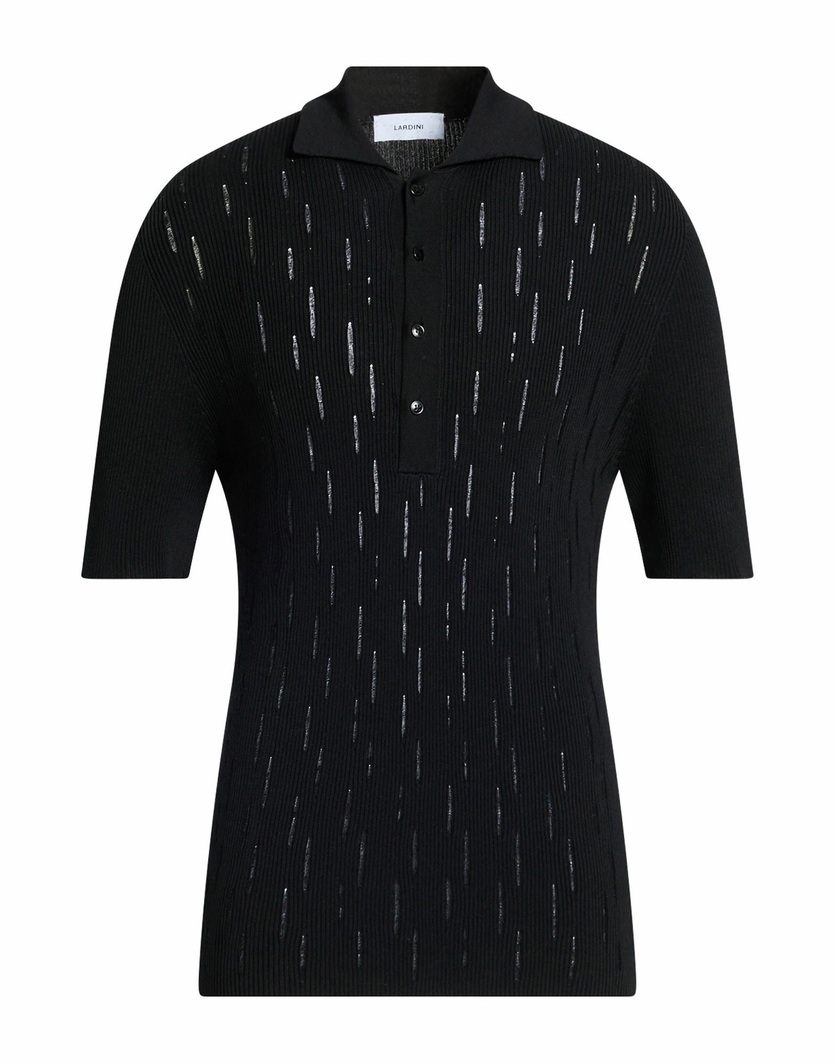 Lardini Mens Polo shirt in Black