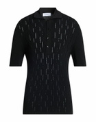 Lardini Mens Polo shirt in Black