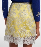 Jacques Wei Embellished lace miniskirt