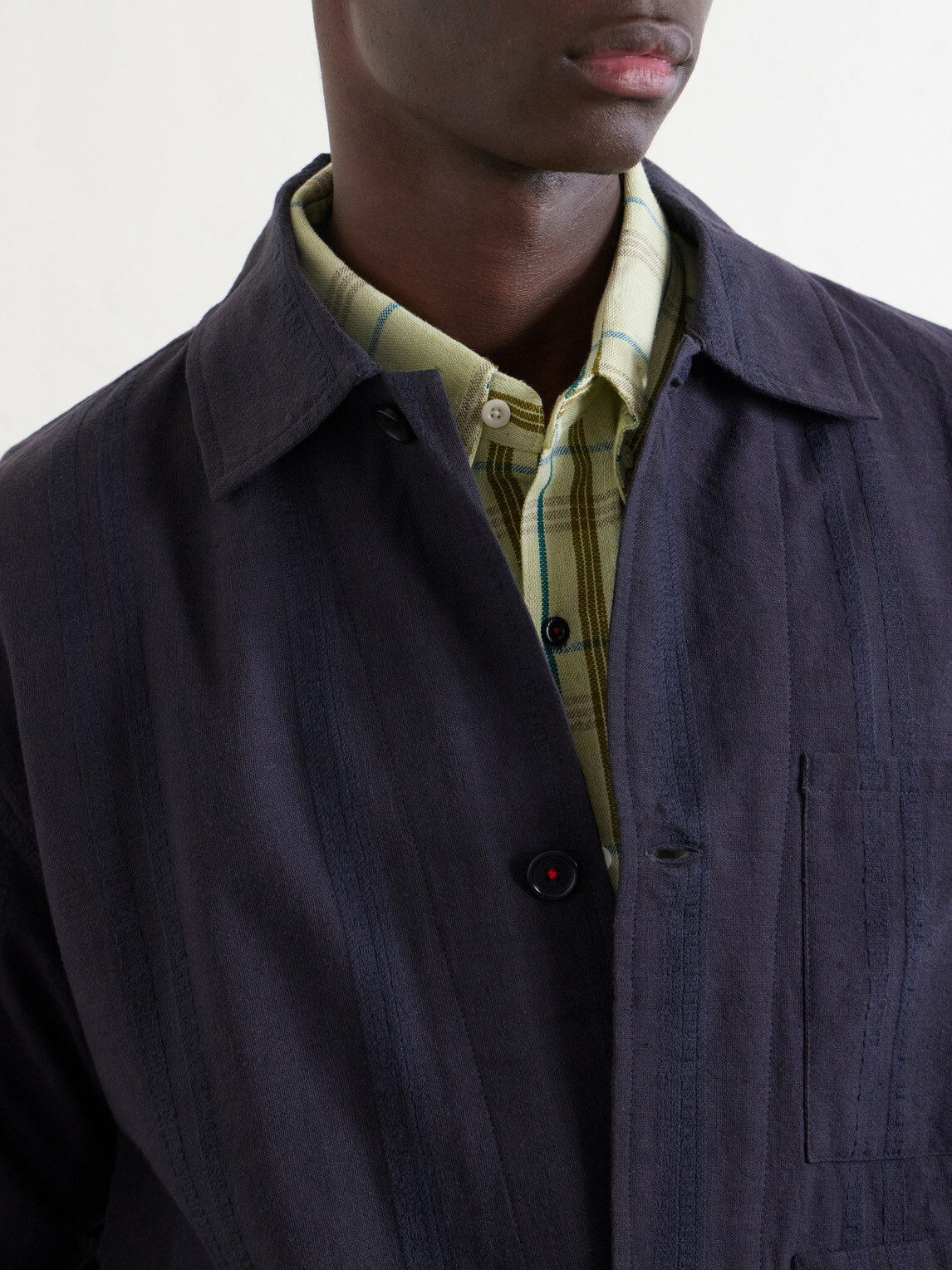 Kardo - Bodhi Cotton-Jacquard Jacket - Black