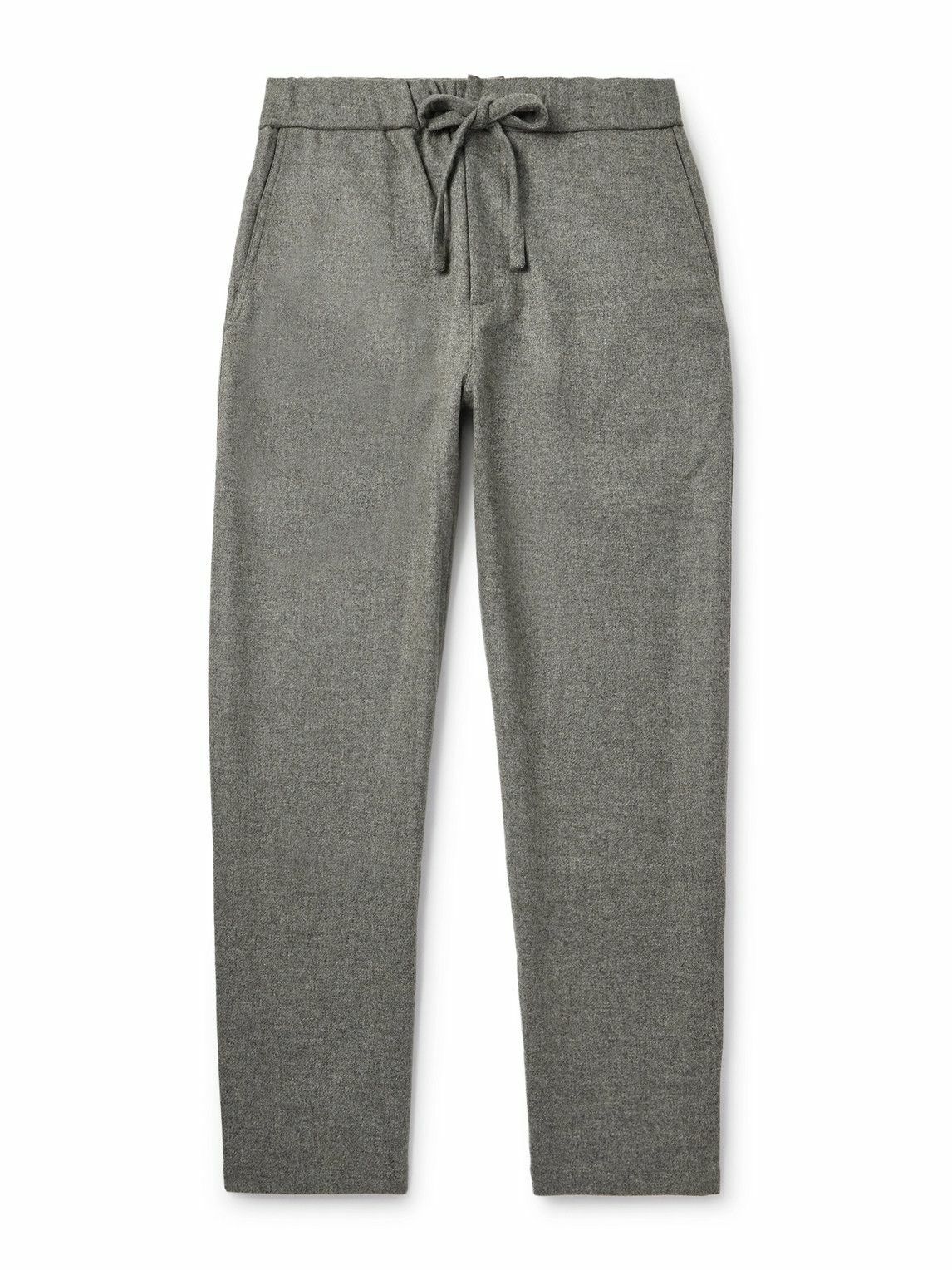 De Bonne Facture - Lounge Straight-Leg Wool Trousers - Gray
