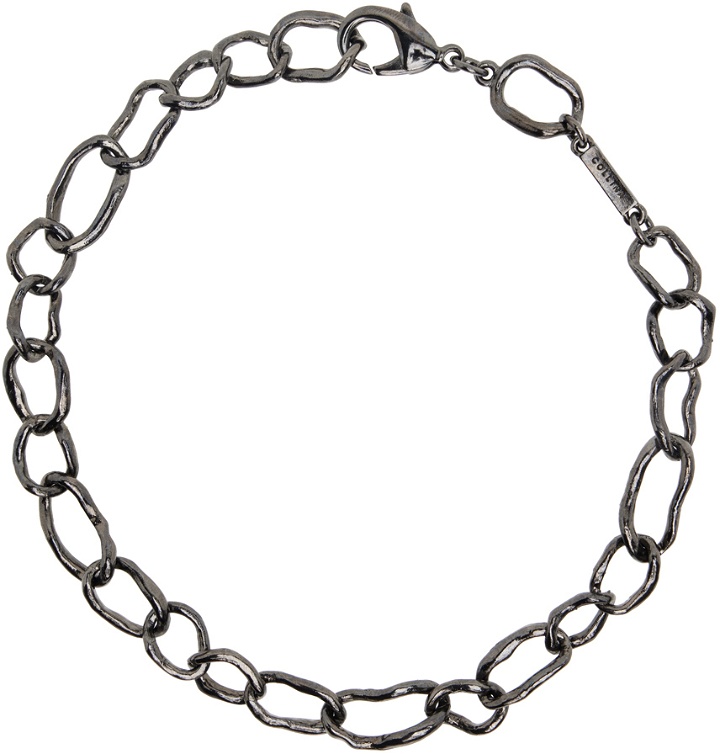 Photo: Collina Strada Gunmetal Crushed Chain Necklace