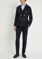 Paul Smith Woven Tailored Trousers Navy