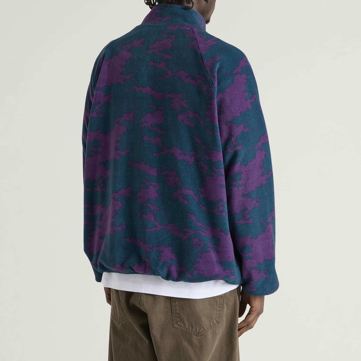 By Parra Men's Darwin Camo Fleece Jacket in Blue