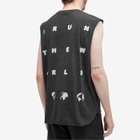 Over Over Men's Run The World Easy Sleeveless T-Shirt in Black 3M
