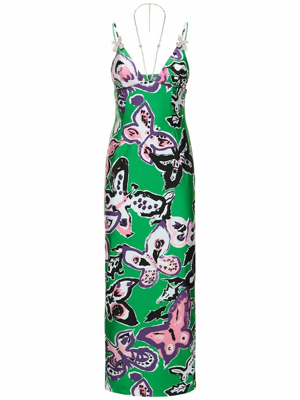 Photo: AREA - Butterfly Printed Jersey Maxi Dress