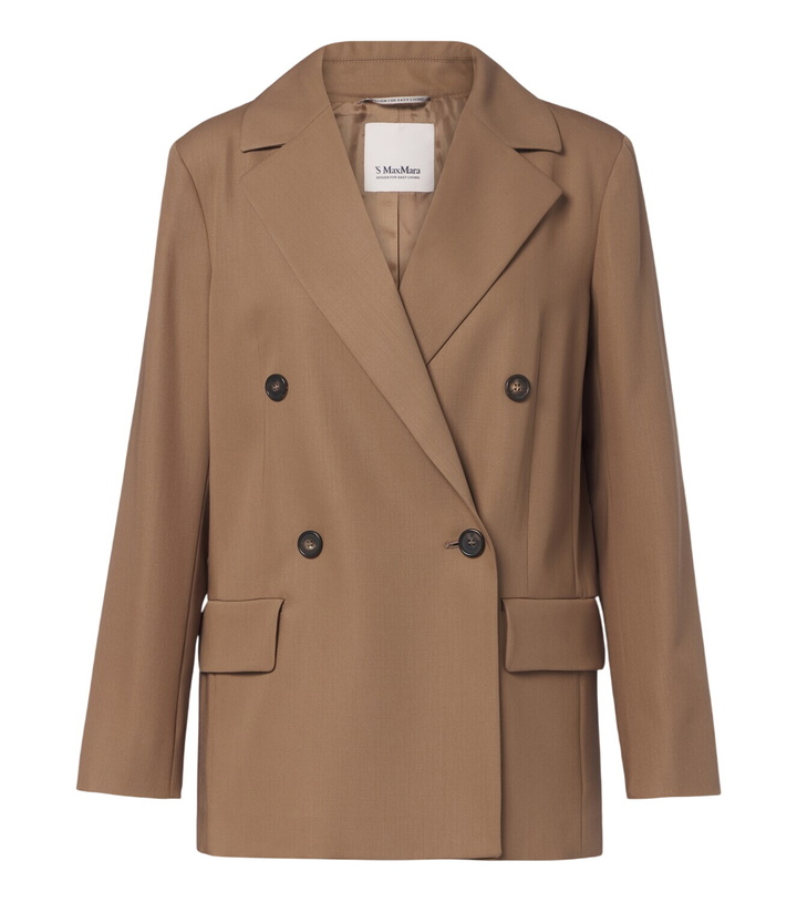 Photo: 'S Max Mara Double-breasted virgin wool blazer