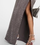 Area Crystal-embellished jersey gown