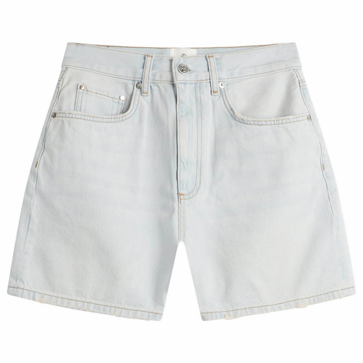 Photo: Anine Bing Women's Delaney Shorts in Washed Blue