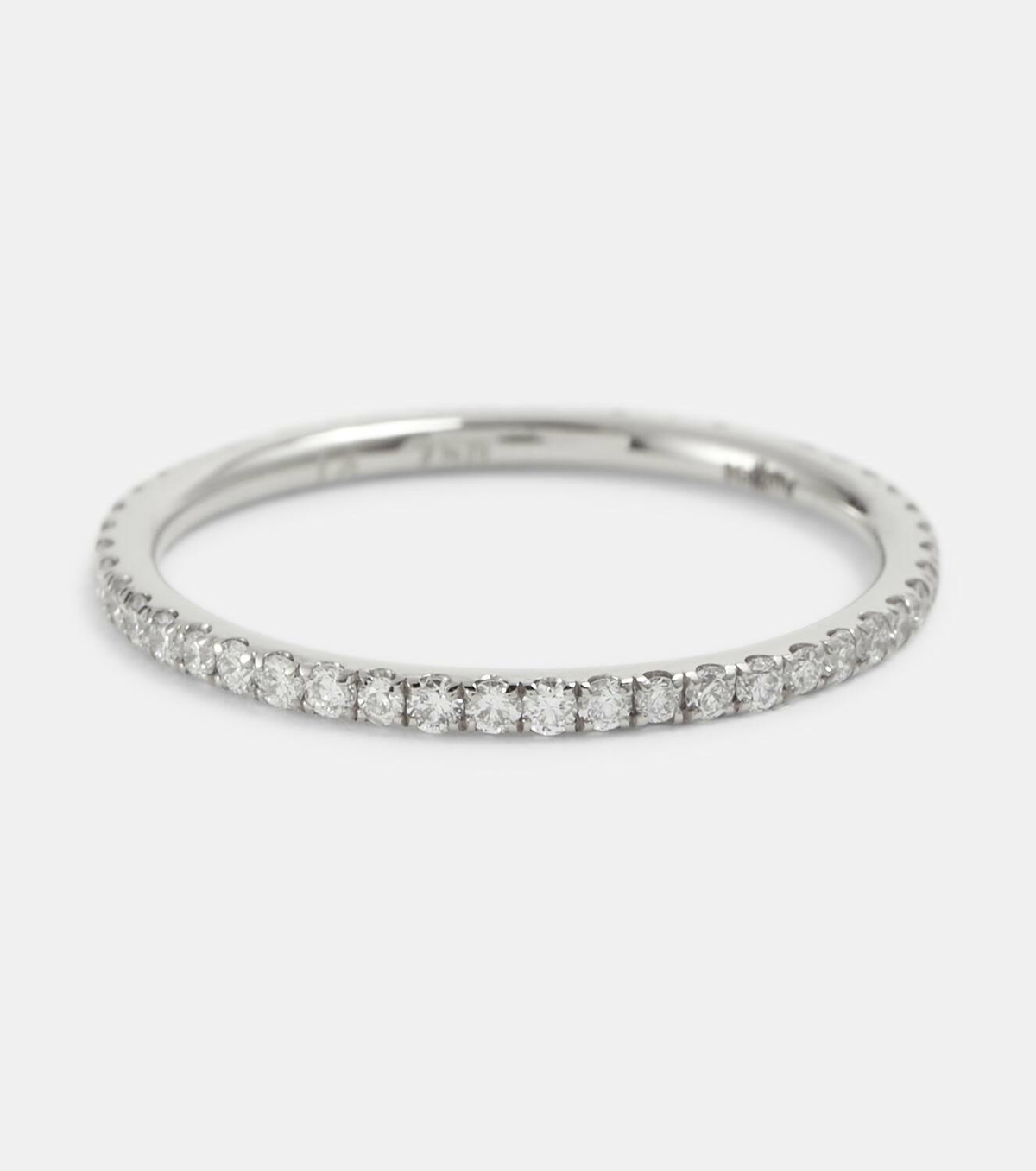 Ileana Makri Thread Band 18kt gold ring with diamonds
