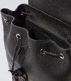 Gucci Web Large leather backpack