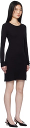 Gil Rodriguez Black Long Sleeve Bellevue Minidress